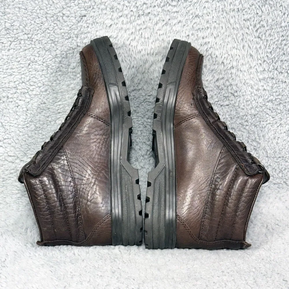 Mephisto Dark Brown Leather Lace-Up Ankle Boots - Picture 6 of 11